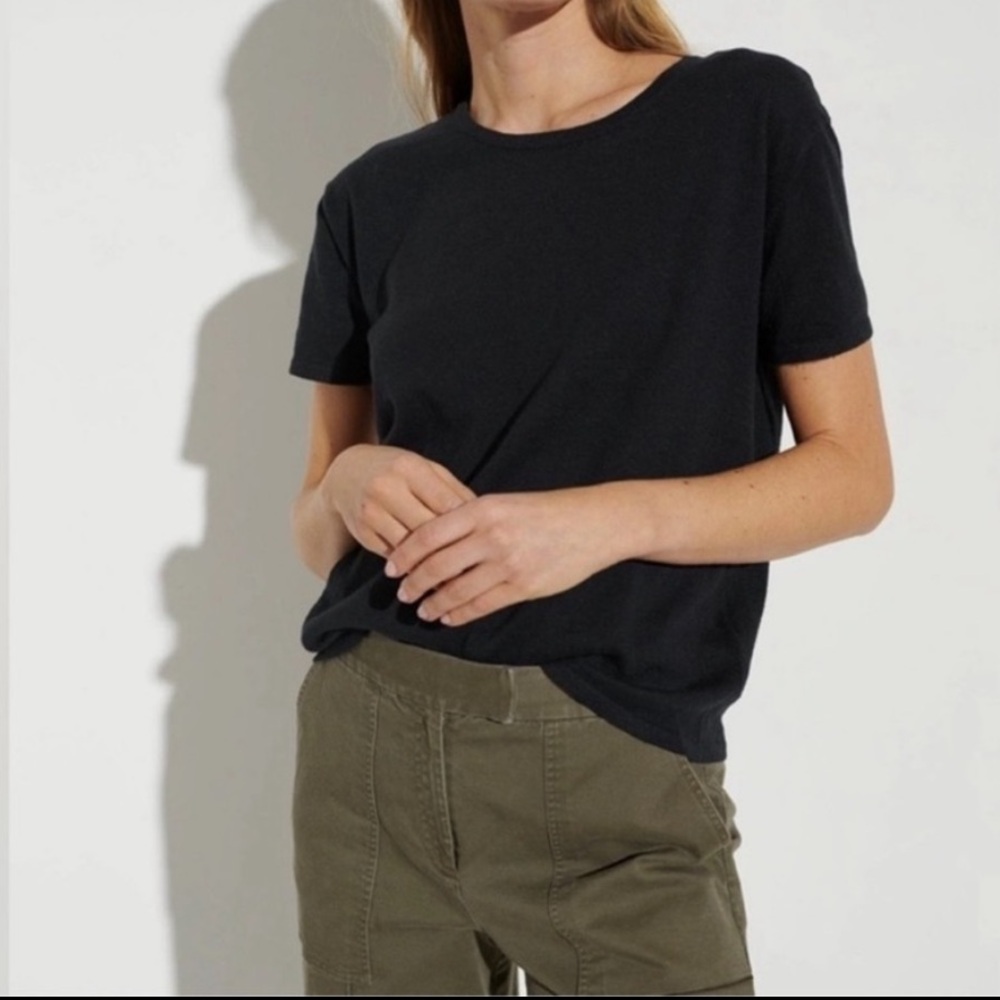 The Reset Everyday Knit Tee in Black Size Medium